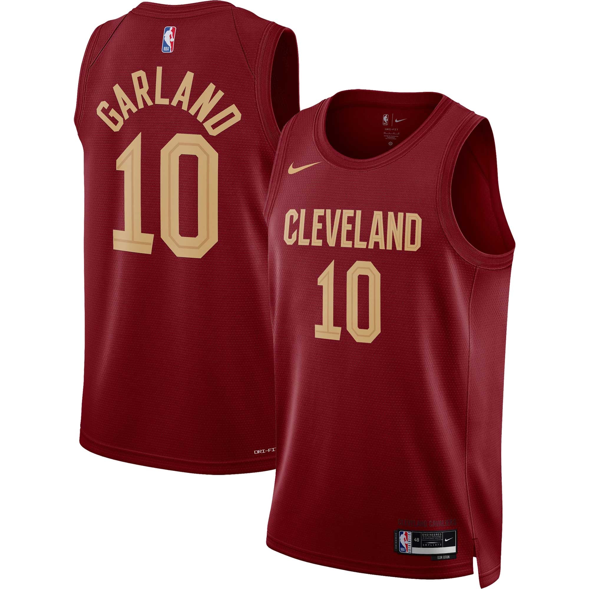 Unisex Cleveland Cavaliers Darius Garland Nike Wine Swingman