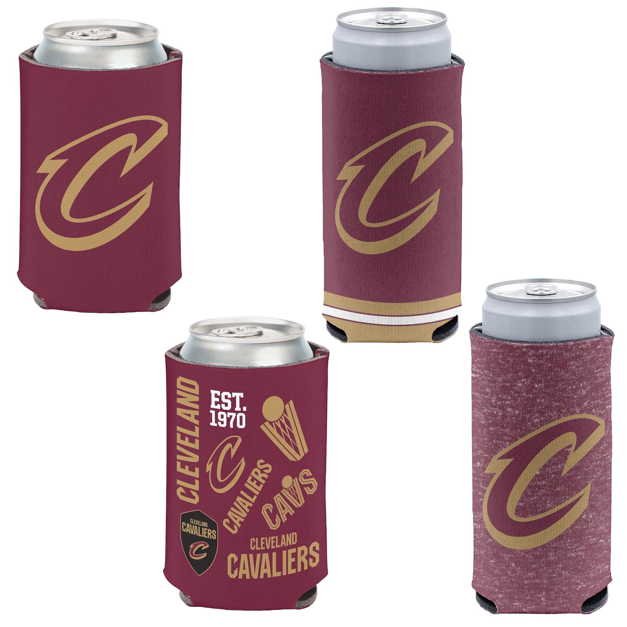 Cleveland Cavaliers WinCraft Slim & 12oz. Can Cooler 4-Pack Set