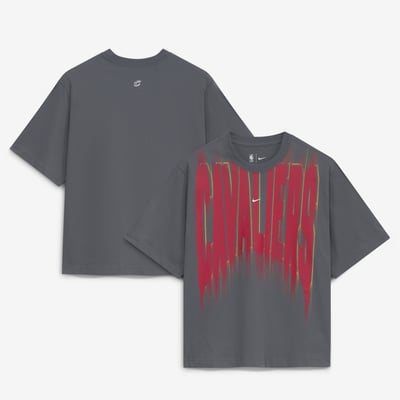  Cleveland Cavaliers Nike Women's 2026/27 Standard Issue Game Theater Team Anthem T-Shirt - Gray