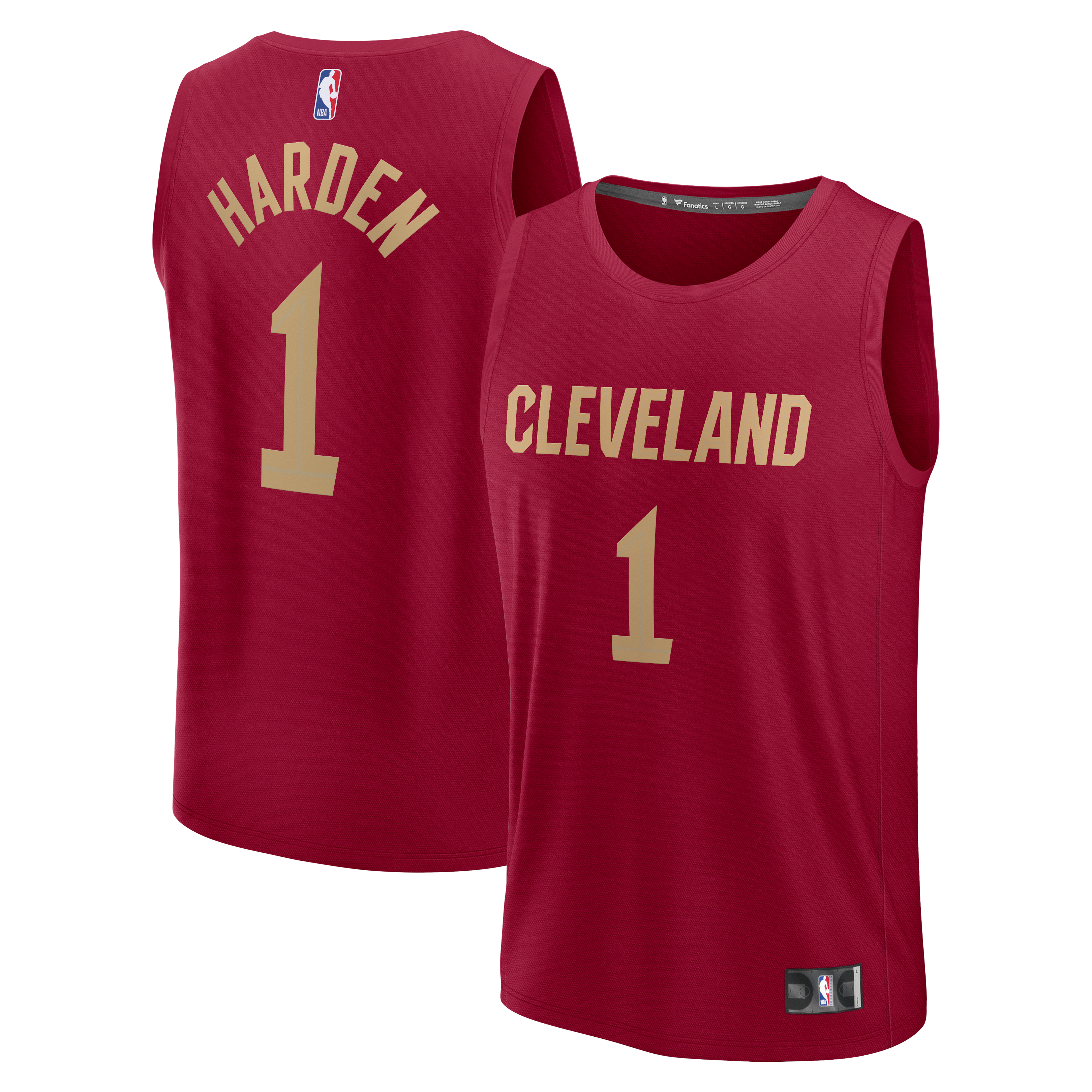 James Harden Cleveland Cavaliers Youth Fast Break Replica Jersey Icon Edition Wine