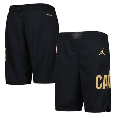  Cleveland Cavaliers Jordan Brand Youth Authentic Statement Edition Swingman Shorts - Black