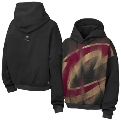  Cleveland Cavaliers Nike Youth 2026 Standard Issue Practice Icon Fleece Pullover Hoodie - Black