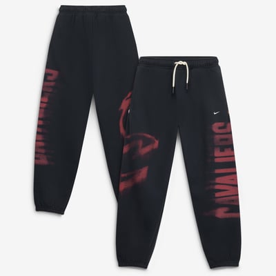  Cleveland Cavaliers Nike Youth 2026/27 Standard Issue Authentic Wordmark Fleece Pants - Black