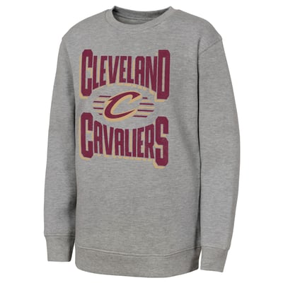 Cleveland Cavaliers Outerstuff Youth Jet Stream Sweatshirt - Gray
