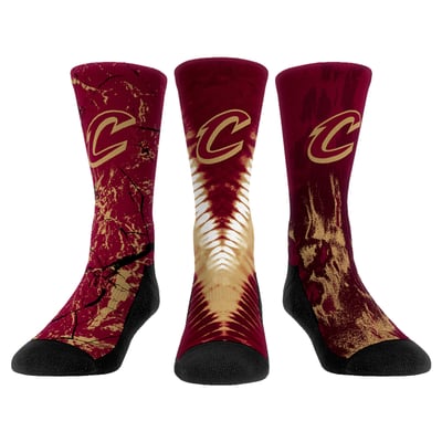  Cleveland Cavaliers Rock Em Youth Three-Pack Crew Socks Set - 