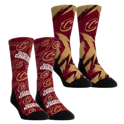  Cleveland Cavaliers Rock Em Youth Game Day 2-Pack Crew Socks - Red