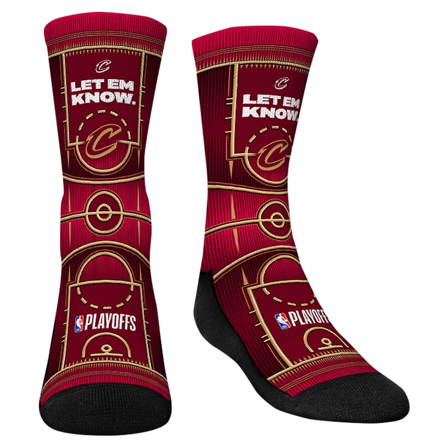 Youth Cleveland Cavaliers Rock Em Socks Wine 2024 NBA Playoffs Slogan ...