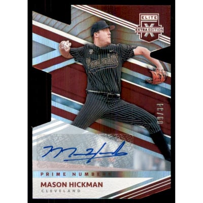 2020 Elite Extra Edition Signatures Prime Numbers B Die Cut #161 Mason Hickman/34