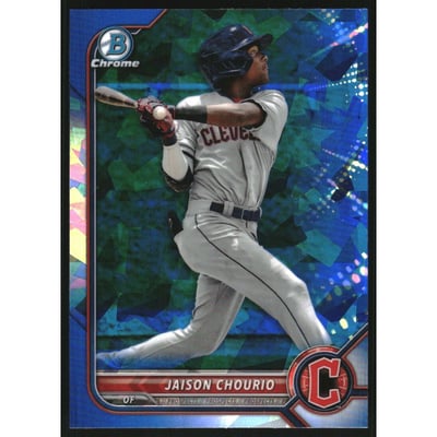 2022 Bowman Chrome Draft Sapphire #BDC189 Jaison Chourio