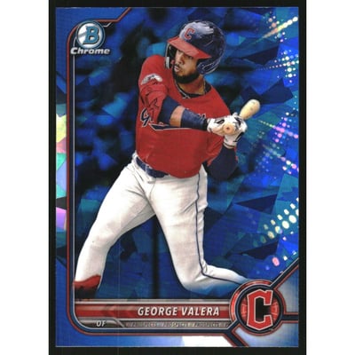 2022 Bowman Chrome Draft Sapphire #BDC53 George Valera