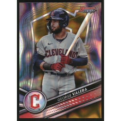 2022 Bowman's Best Top Prospects Gold Lava Refractors #TP11 George Valera