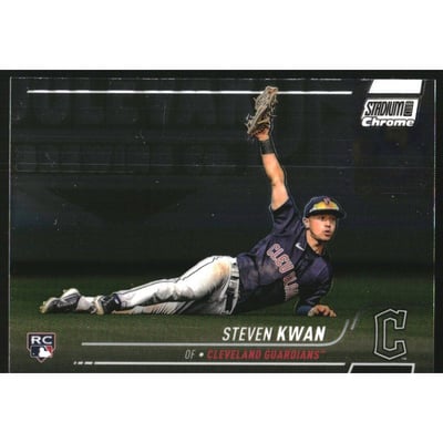 2022 Stadium Club Chrome #327 Steven Kwan RC