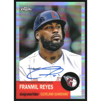 2022 Topps Chrome Platinum Anniversary Autographs Refractors #CPAFR Franmil Reyes