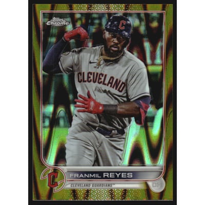 2022 Topps Chrome Sonic Gold RayWave Refractors #97 Franmil Reyes