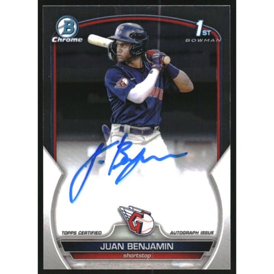 2023 Bowman Chrome Prospect Autographs #CPAJBN Juan Benjamin