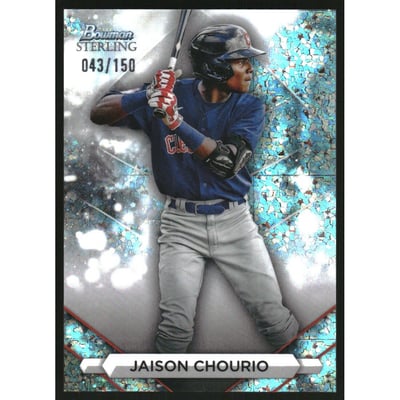 2023 Bowman Sterling Prospects Mini-Diamond Refractors #BSP96 Jaison Chourio