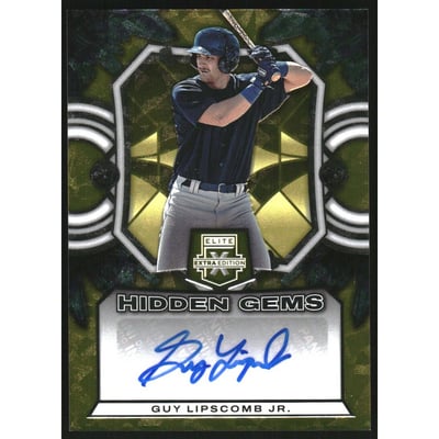 2023 Elite Extra Edition Hidden Gems Signatures Gold #HGGLP Guy Lipscomb Jr