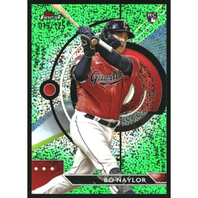 2023 Finest Green Speckle Refractors #66 Bo Naylor