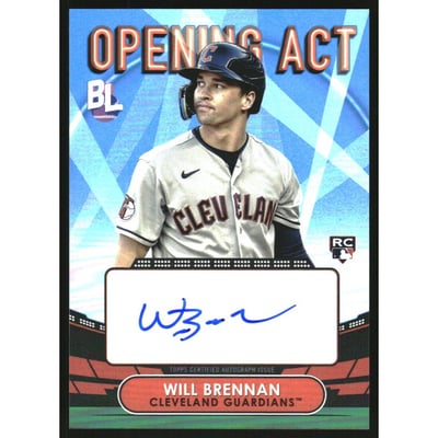 2023 Topps Big League Opening Act Autographs #OAABRE Will Brennan