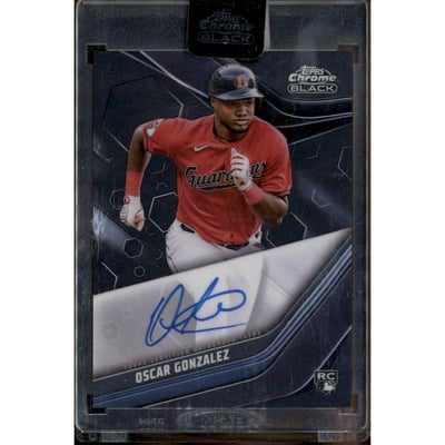 2023 Topps Chrome Black Autographs #CBAOG Oscar Gonzalez