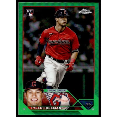 2023 Topps Chrome Green Refractors #16 Tyler Freeman