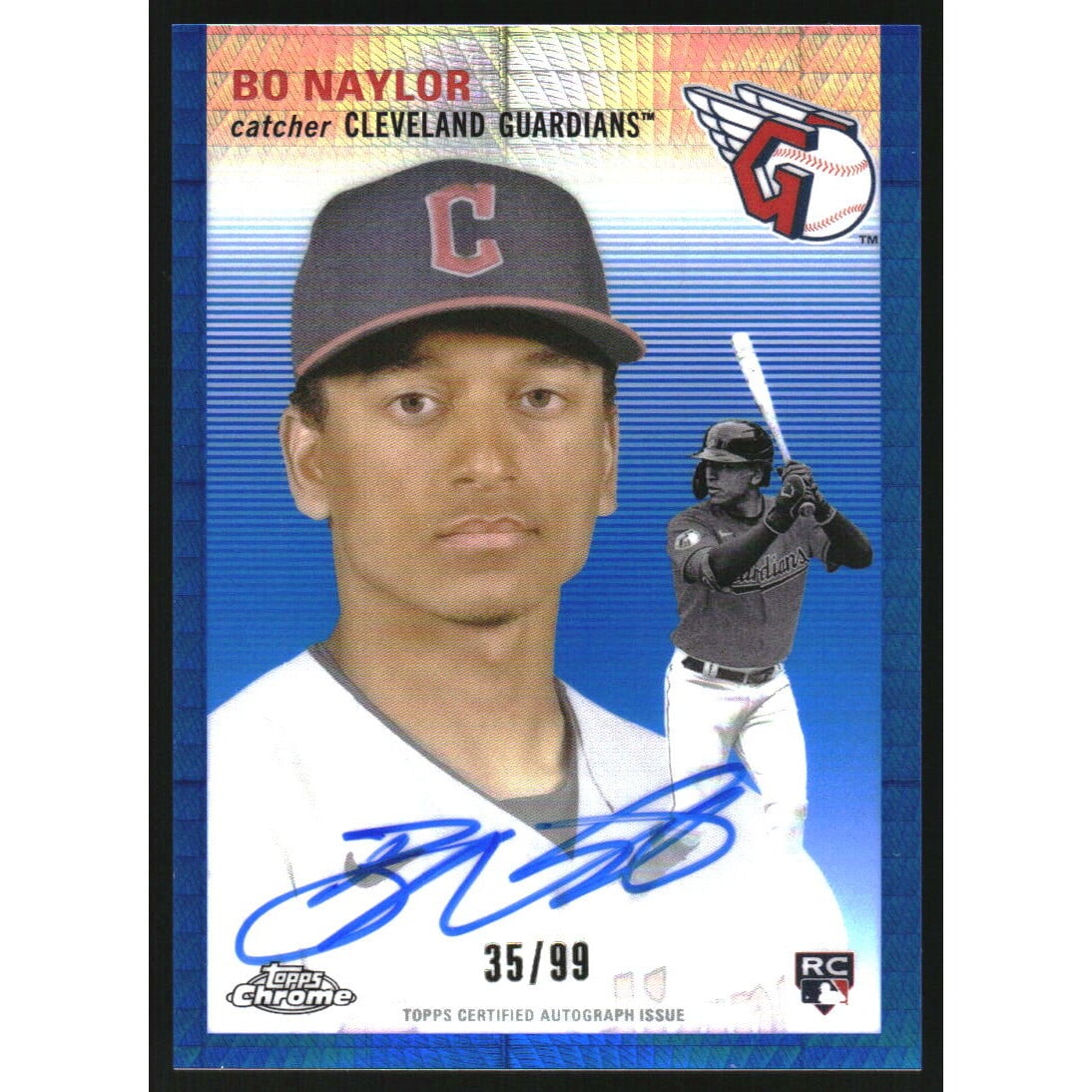 2023 Topps Chrome Platinum Anniversary Autographs Blue Prism 