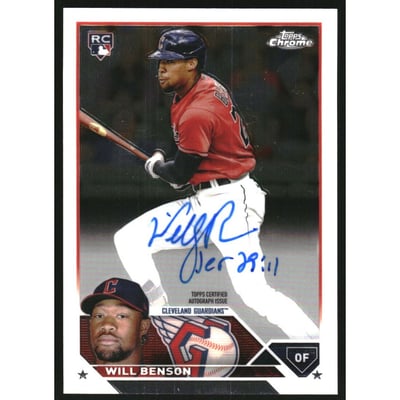 2023 Topps Chrome Rookie Autographs #RAWB Will Benson