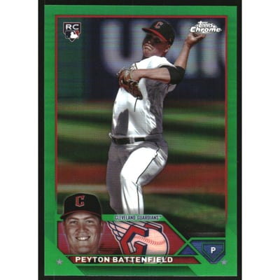2023 Topps Chrome Update Green Refractors #USC102 Peyton Battenfield