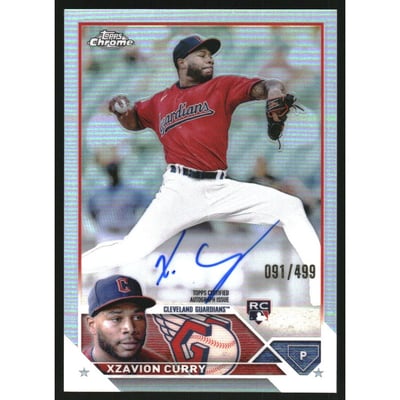 2023 Topps Chrome Update Rookie Autographs Refractors #RAXC Xzavion Curry