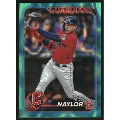 2024 Topps Chrome Aqua Lava Refractors #158 Bo Naylor