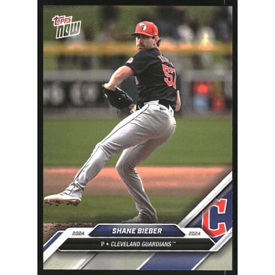 2024 Topps Now Road to Opening Day #OD64 Shane Bieber/394*