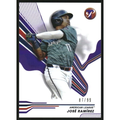 2024 Topps Pristine Purple Refractors #282 Jose Ramirez AS