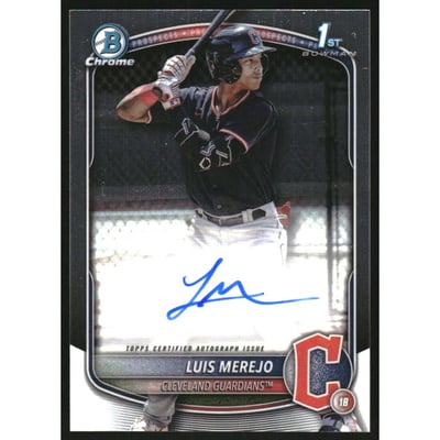 2025 Bowman Chrome Prospect Autographs #CPALM Luis Merejo