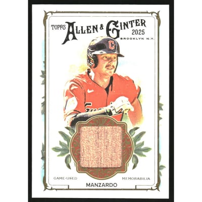 2025 Topps Allen and Ginter Relics #AGRKMA Kyle Manzardo