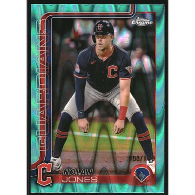 2025 Topps Chrome Aqua RayWave Refractors #32 Nolan Jones