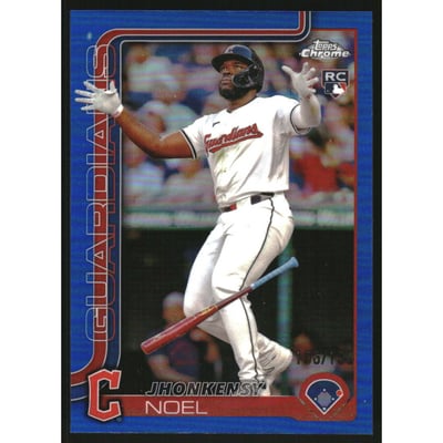 2025 Topps Chrome Blue Refractors #291 Jhonkensy Noel