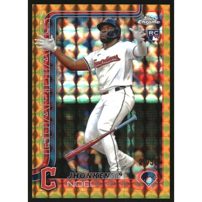 2025 Topps Chrome Gold Geometric Refractors #291 Jhonkensy Noel