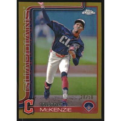 2025 Topps Chrome Gold Refractors #21 Triston McKenzie