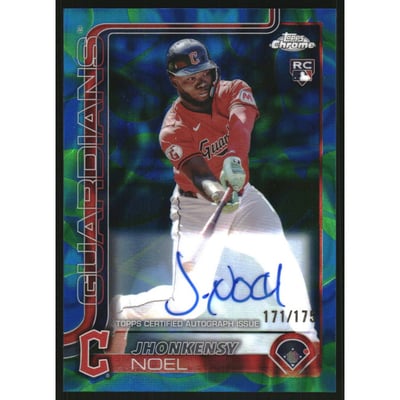 2025 Topps Chrome Update Rookie Autographs Blue Green Lava Lamp Refractors #RAJN Jhonkensy Noel