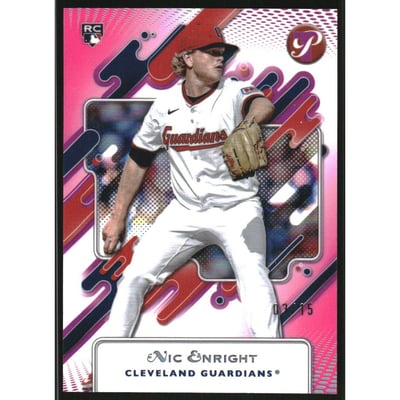 2025 Topps Pristine Pink Refractors #9 Nic Enright