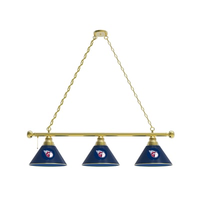 Cleveland Guardians 3-Shade Billiard Light with Brass Fixture