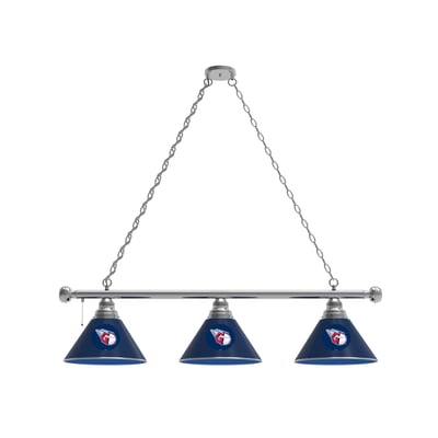 Cleveland Guardians 3-Shade Billiard Light with Chrome Fixture