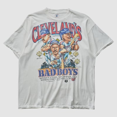 Cleveland Guardians Delta 90s T-shirt - White - XL by Fanatics Real Vintage