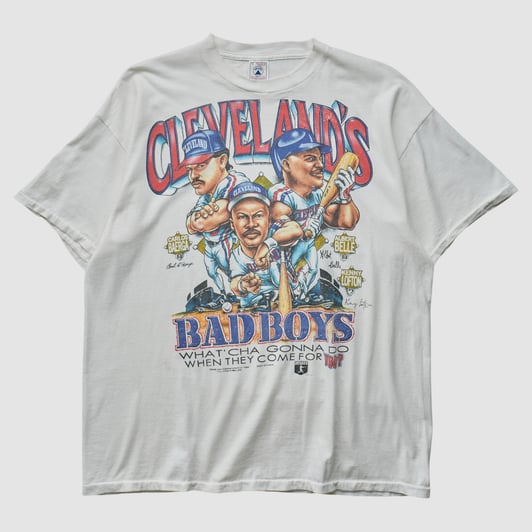 Cleveland Guardians Delta 90s T-shirt - White - XL by Fanatics Real Vintage
