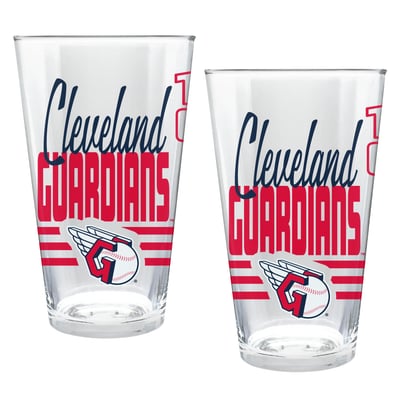 Cleveland Guardians Two-Piece 16oz. Heritage Pint Glass Set