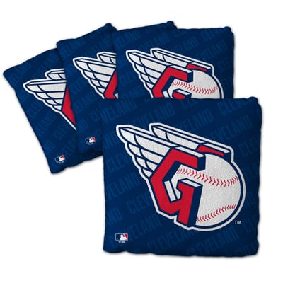 Cleveland Guardians Fanpoint Four-Piece Cornhole Bag Set