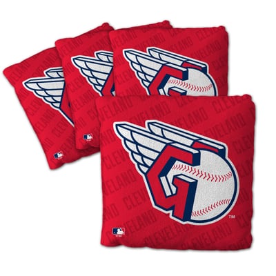 Cleveland Guardians Fanpoint Four-Piece Cornhole Bag Set