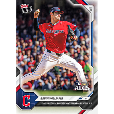 Gavin Williams - 2026 MLB Topps NOW® - Card 795