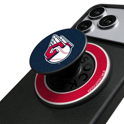 Cleveland Guardians Keyscaper PopSockets Magnetic Phone Grip & Stand
