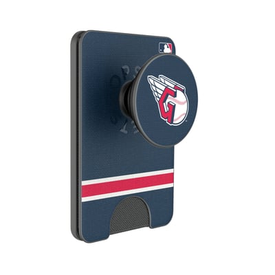 Cleveland Guardians Keyscaper Stripe PopSockets Magnetic Wallet